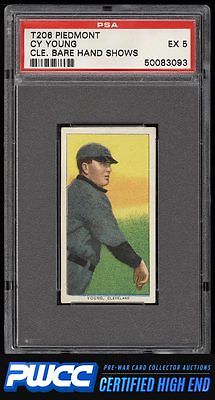 190911 T206 Cy Young CLEVELAND BARE HAND SHOWS PSA 5 EX PWCCHE