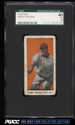 1910 E98 Set Of 30 Honus Wagner ORANGE BACKGROUND SGC 340 VG PWCC