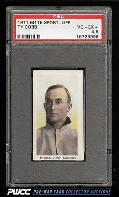 1911 M116 Sporting Life Ty Cobb PASTEL BACKGROUND PSA 45 VGEX PWCC