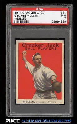 1914 Cracker Jack George Mullin 24 PSA 7 NRMT PWCC