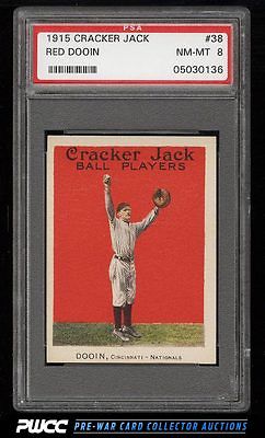 1915 Cracker Jack Red Dooin 38 PSA 8 NMMT PWCC