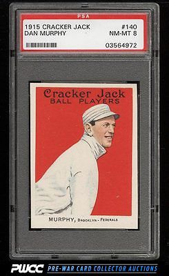 1915 Cracker Jack Danny Murphy 140 PSA 8 NMMT PWCC