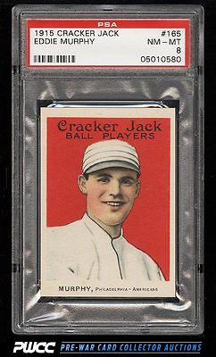 1915 Cracker Jack Eddie Murphy 165 PSA 8 NMMT PWCC