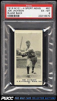 1916 M1014 Sporting News Shoeless Joe Jackson 87 PSA 6 EXMT PWCC