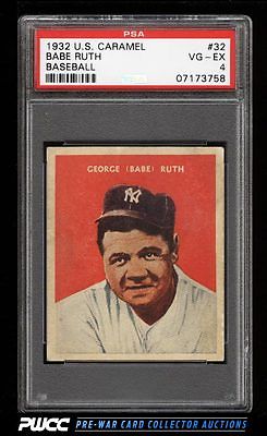 1932 US Caramel Babe Ruth 32 PSA 4 VGEX PWCC