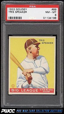 1933 Goudey Tris Speaker 89 PSA 8 NMMT PWCC