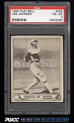 1940 Play Ball Shoeless Joe Jackson 225 PSA 4 VGEX PWCC