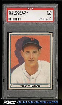 1941 Play Ball Ted Williams 14 PSA 7 NRMT PWCC