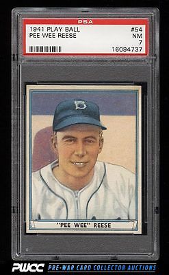 1941 Play Ball Pee Wee Reese ROOKIE RC 54 PSA 7 NRMT PWCC