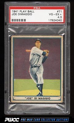 1941 Play Ball Joe DiMaggio 71 PSA 45 VGEX PWCC