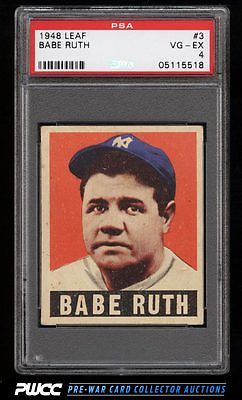 1948 Leaf Babe Ruth 3 PSA 4 VGEX PWCC