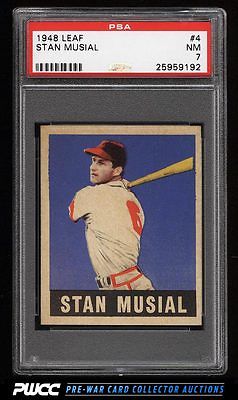 1948 Leaf Stan Musial ROOKIE RC 4 PSA 7 NRMT PWCC