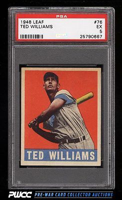 1948 Leaf Ted Williams 76 PSA 5 EX PWCC