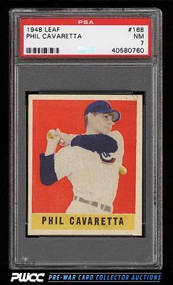 1948 Leaf Phil Cavaretta SHORT PRINT 168 PSA 7 NRMT PWCC