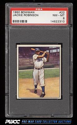 1950 Bowman Jackie Robinson 22 PSA 8 NMMT PWCC