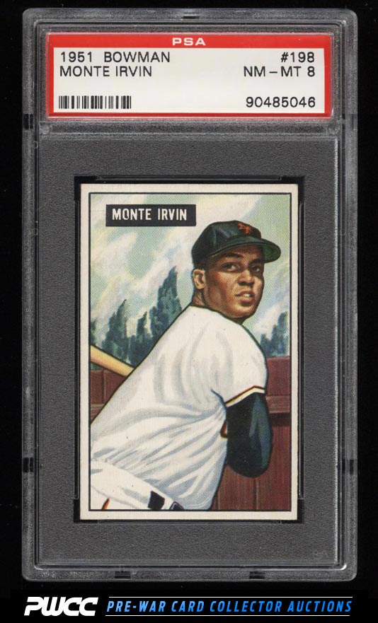 1951 Bowman Monte Irvin ROOKIE RC 198 PSA 8 NMMT PWCC