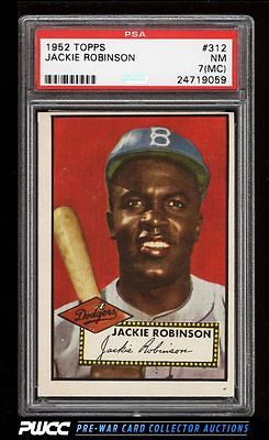 1952 Topps Jackie Robinson 312 PSA 7mc NRMT PWCC