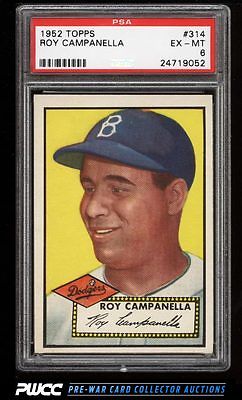 1952 Topps Roy Campanella 314 PSA 6 EXMT PWCC