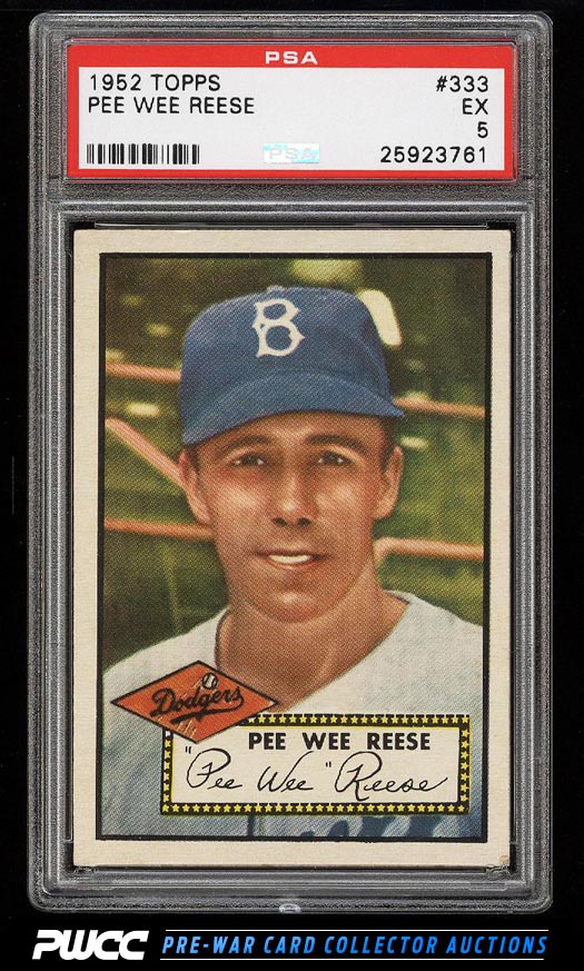 1952 Topps Pee Wee Reese 333 PSA 5 EX PWCC