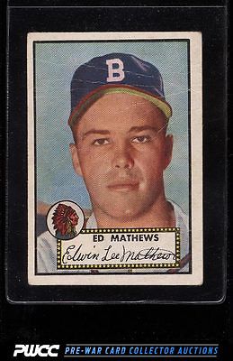 1952 Topps Eddie Mathews ROOKIE RC 407 FRGD PWCC