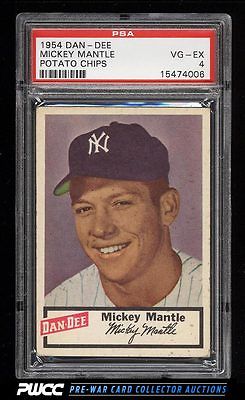 1954 DanDee Potato Chips Mickey Mantle PSA 4 VGEX PWCC