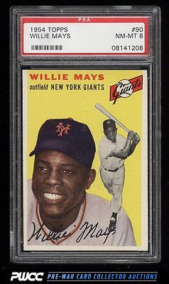 1954 Topps Willie Mays 90 PSA 8 NMMT PWCC