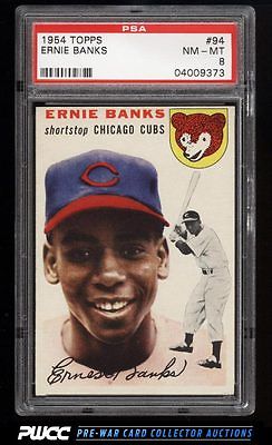 1954 Topps Ernie Banks ROOKIE RC 94 PSA 8 NMMT PWCC