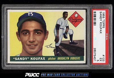 1955 Topps Sandy Koufax ROOKIE RC 123 PSA 5 EX PWCC