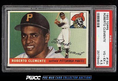 1955 Topps Roberto Clemente ROOKIE RC 164 PSA 45 VGEX PWCC