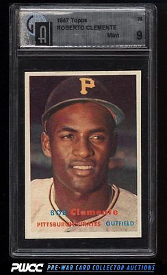 1957 Topps Roberto Clemente 76 GAI 9 MINT PWCC