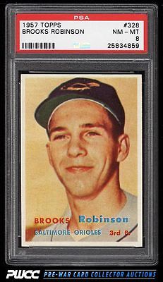 1957 Topps Brooks Robinson ROOKIE RC 328 PSA 8 NMMT PWCC