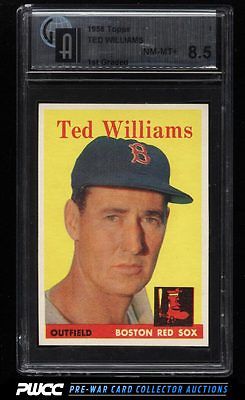 1958 Topps Ted Williams 1 GAI 85 NMMT PWCC