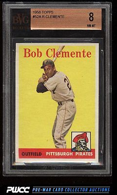 1958 Topps Roberto Clemente 52 BVG 8 NMMT PWCC