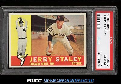 1960 Topps Jerry Staley 510 PSA 10 GEM MINT PWCC