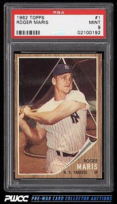 1962 Topps Roger Maris 1 PSA 9 MINT PWCC