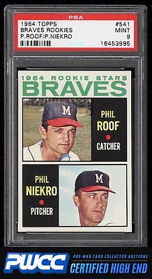 1964 Topps Phil Niekro ROOKIE RC 541 PSA 9 MINT PWCCHE