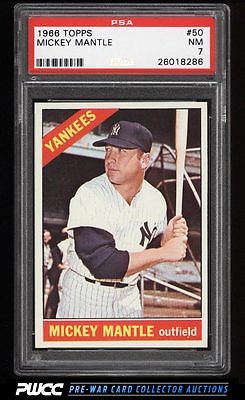 1966 Topps Mickey Mantle 50 PSA 7 NRMT PWCC