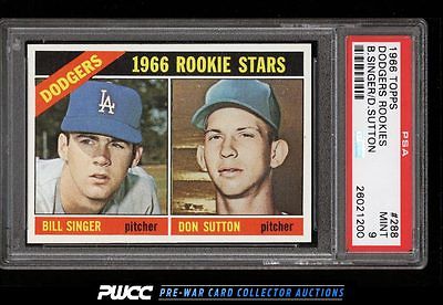 1966 Topps Don Sutton ROOKIE RC 288 PSA 9 MINT PWCC