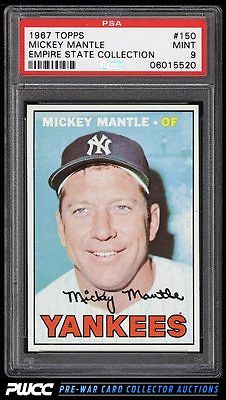 1967 Topps Mickey Mantle 150 PSA 9 MINT PWCC