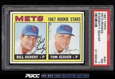 1967 Topps Tom Seaver ROOKIE RC 581 PSA 7 NRMT PWCC