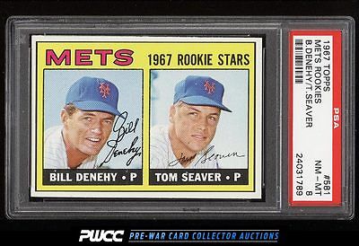 1967 Topps Tom Seaver ROOKIE RC 581 PSA 8 NMMT PWCC