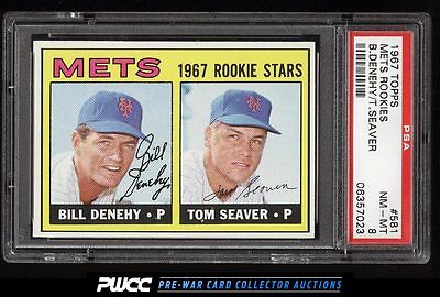 1967 Topps Tom Seaver ROOKIE RC 581 PSA 8 NMMT PWCC