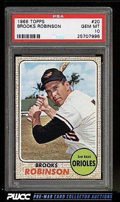 1968 Topps Brooks Robinson 20 PSA 10 GEM MINT PWCC