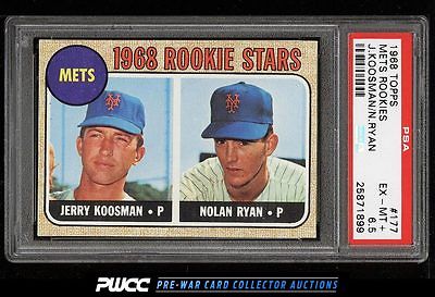 1968 Topps Nolan Ryan ROOKIE RC 177 PSA 65 EXMT PWCC