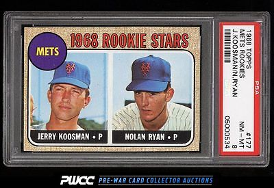 1968 Topps Nolan Ryan ROOKIE RC 177 PSA 8 NMMT PWCC