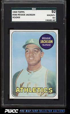 1969 Topps Reggie Jackson ROOKIE RC 260 SGC 8592 NMMT PWCC