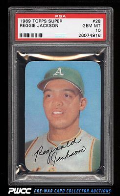 1969 Topps Super Reggie Jackson ROOKIE RC 28 PSA 10 GEM MINT PWCC