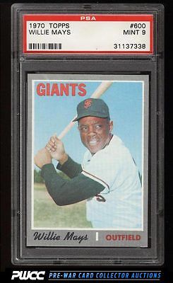 1970 Topps Willie Mays 600 PSA 9 MINT PWCC