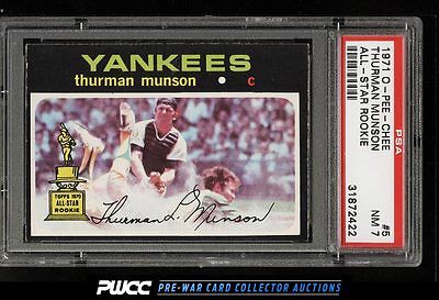 1971 OPeeChee Thurman Munson 5 PSA 7 NRMT PWCC