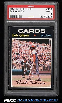 1971 OPeeChee Bob Gibson 450 PSA 9 MINT PWCC